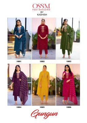  OSSM Gungun Luxuria Premium Vatican Silk Festival Set with Heavy Embroidery And Silk Jacquard Dupatta Wholesale kurtis catalogs