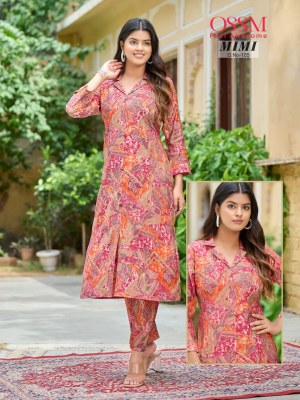 OSSM Mimi present Premium Modal Chanderi Print kurti with chanderi printed pant kurtis catalogs