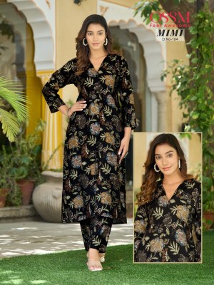 OSSM Mimi present Premium Modal Chanderi Print kurti with chanderi printed pant kurtis catalogs