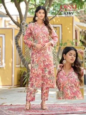 OSSM Mimi present Premium Modal Chanderi Print kurti with chanderi printed pant kurtis catalogs