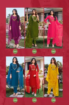 OSSM by Mohey Vol 2 viscose roman silk fancy kurti pant and dupatta catalogue readymade suit catalogs