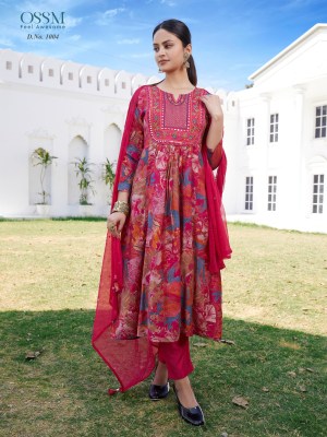 OSSM by Morni premium modal foil printed fancy kurti pant and dupatta catalogue at wholesale price readymade suit catalogs