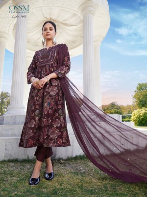 OSSM by Morni premium modal foil printed fancy kurti pant and dupatta catalogue at wholesale price readymade suit catalogs