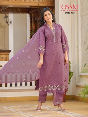 OSSM by Summer love premium cotton chikankari readymade suit catalogue at amaviexpo readymade suit catalogs