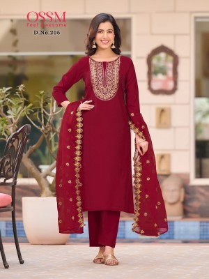 OSSM present Festive stories vol 2 heavy embroidered readymade suit catalogue at affordable rate readymade suit catalogs