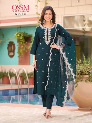 OSSM present Festive stories vol 2 heavy embroidered readymade suit catalogue at affordable rate readymade suit catalogs