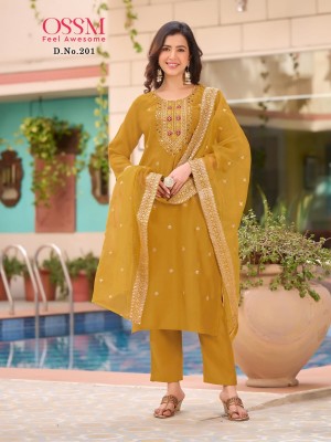 OSSM present Festive stories vol 2 heavy embroidered readymade suit catalogue at affordable rate readymade suit catalogs