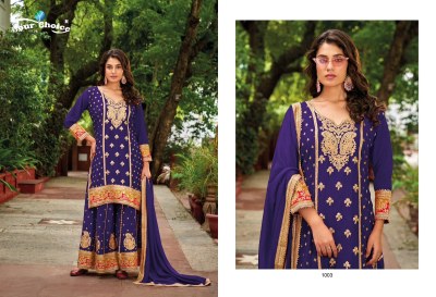 Olive Plush by Your choice Pure Fancy embroidered sharara csuit catalogue at affordable fancy sharara suit Catalogs