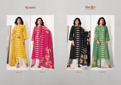 Om tex by Kyaara lawn cotton digital print with handwork unstitched dress material catalogue at low rate salwar kameez catalogs