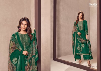 Om tex by rashika exclusive fancy Banarasi jaquared with handwork super fancy unstitched suit material at low rate salwar kameez catalogs