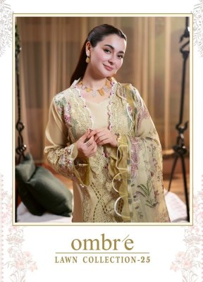 Ombrelawn 25 by Shree Fab Pure Cotton heavy embroidered Pakistani suit at affordable rate wholesale catalogs