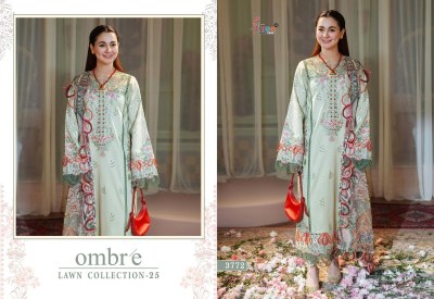 Ombrelawn 25 by Shree Fab Pure Cotton heavy embroidered Pakistani suit at affordable rate pakistani suit catalogs