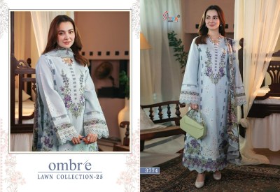 Ombrelawn 25 by Shree Fab Pure Cotton heavy embroidered Pakistani suit at affordable rate pakistani suit catalogs