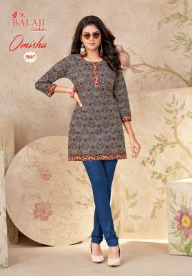  Omisha Vol 5 by Balaji fancy top heavy cotton printed top catalogue at affordable rate western wear catalogs