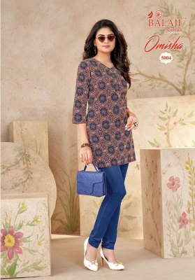  Omisha Vol 5 by Balaji fancy top heavy cotton printed top catalogue at affordable rate western wear catalogs