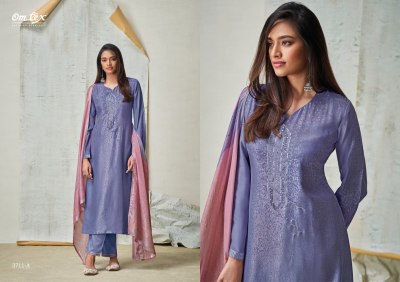 Omtex by Aleksha mayfair silk jacquard unstitched salwar suit catalogue at low rate  salwar kameez catalogs