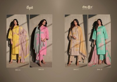 Omtex by Khyati fancy lawn cotton digital printed embroidered dress material catalogue salwar kameez catalogs