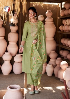 Once more vol 5 by Anju fabric Exclusive kurti pant and dupatta at low rate readymade suit catalogs
