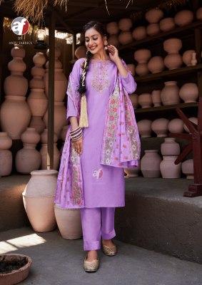 Once more vol 5 by Anju fabric Exclusive kurti pant and dupatta at low rate readymade suit catalogs