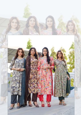 One touch by Master reyon foil print aaliya cut readymade suit catalogue at low rate readymade suit catalogs