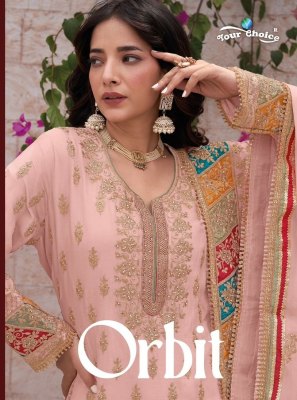 Orbit by your choice designer embroidered sharara suit catalogue at affordable rate Your choice