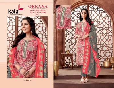 Oreana vol 7 by Kala Exclusive designer readymade suit catalogue at affordable rate readymade suit catalogs