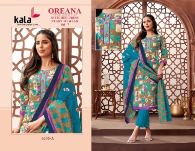 Oreana vol 7 by Kala Exclusive designer readymade suit catalogue at affordable rate readymade suit catalogs