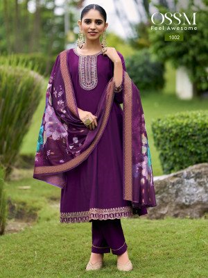 Ossam Resham Vol 02 Premium Anarkali 3pc Set with Heavy Embroidery and Chanderi Dupatta and radymade Suits Wholesale readymade suit catalogs