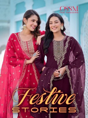 Ossm Festive Stories Festive collection Readymade suits catalogue wholesale rate  Ossm Kurti catalogue