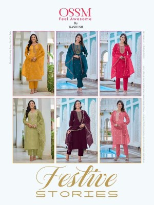 Ossm Festive Stories Festive collection Readymade suits catalogue wholesale rate  kurtis catalogs