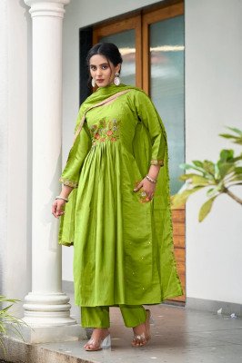 Ossm Gulzar Fancy 3Pc Collection Premium Viscos Roman Silk with Inner Heavy Embroidery And Organza Lace Work Wholesale product readymade suit catalogs