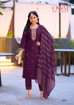 Ossm Gungun Vetican Silk kurti Pant Dupatta Set Wholesale Rate kurti pant with dupatta Catalogs