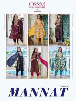 Ossm Mannat Vol 6 Nyra Cut Kurti catalogue wholesaler supplier  kurtis catalogs