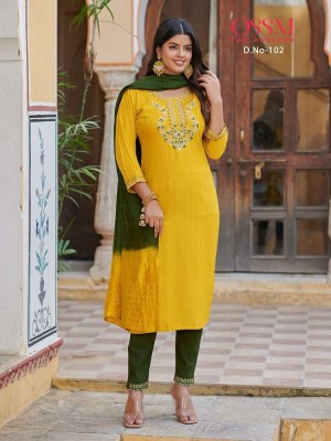 Ossm Millie Premium Range 3pc Readymade Kurti catalogue  kurtis catalogs