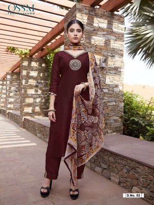 Ossm Noorie Festive Collection Top Pant Dupatta set wholesale Kurti catalogue  kurtis catalogs