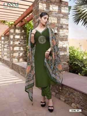 Ossm Noorie Festive Collection Top Pant Dupatta set wholesale Kurti catalogue  kurtis catalogs