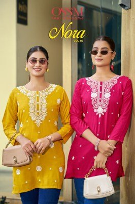Ossm Nora Vol 07 Fancy Short Tops Heavy Reyon Cotton Embroidery And Wholesale product wholesale catalogs