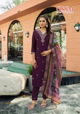 Ossm Rangat Viscos Roman Silk Readymade Suits wholesale  readymade suit catalogs