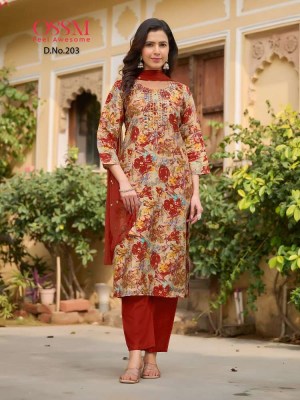 Ossm Sargam Vol 2 Fancy Straight Mirror Work Dresses With Pant and dupatta set wholesale Kurti catalogue   kurtis catalogs