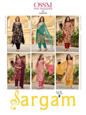 Ossm Sargam Vol 2 Fancy Straight Mirror Work Dresses With Pant and dupatta set wholesale Kurti catalogue   kurtis catalogs