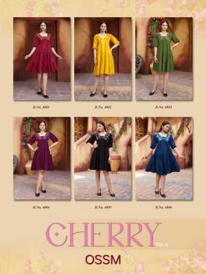 Ossm by Cherry vol 04 heavy embroidered kurti catalogue at low rate  kurtis catalogs