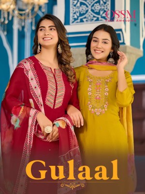 Ossm by Gulaal premium collection of kurti pant and dupatta catalogue at affordable rate Ossm Kurti catalogue