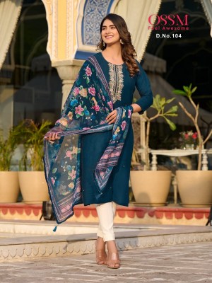 Ossm by Gulaal premium collection of kurti pant and dupatta catalogue at affordable rate readymade suit catalogs