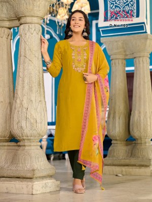 Ossm by Gulaal premium collection of kurti pant and dupatta catalogue at affordable rate readymade suit catalogs