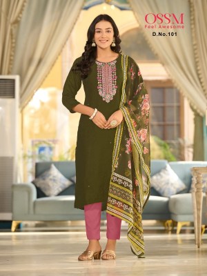 Ossm by Gulaal premium collection of kurti pant and dupatta catalogue at affordable rate readymade suit catalogs