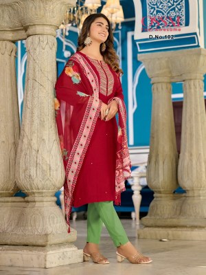 Ossm by Gulaal premium collection of kurti pant and dupatta catalogue at affordable rate readymade suit catalogs