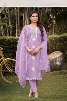 Ossm by Gulabi vol 2 pure cotton embroidered kurti pant and dupatta catalogue at affordable rate readymade suit catalogs