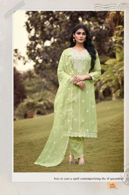 Ossm by Gulabi vol 2 pure cotton embroidered kurti pant and dupatta catalogue at affordable rate readymade suit catalogs