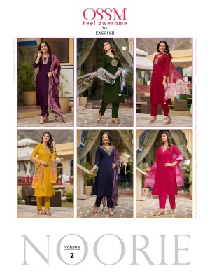 Ossm by Noorie vol 02 pure viscose roman silk embroidered readymade suit catalogue at amaviexpo.com readymade suit catalogs