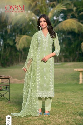 Ossm by Summer Style premium cotton embroidered readymade suit catalogue at affordable rate readymade suit catalogs